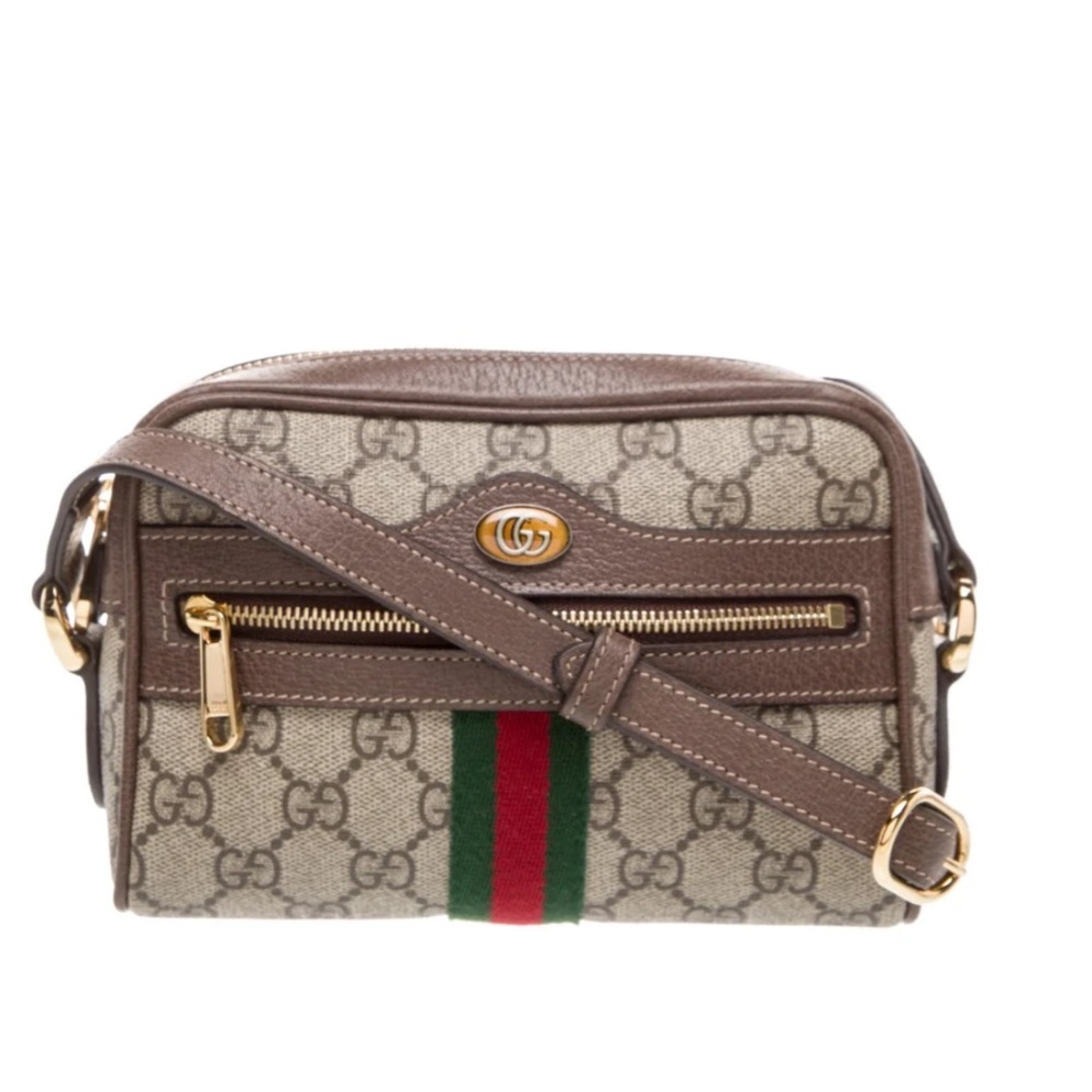 Gucci Beige and Brown Crossbody Bag